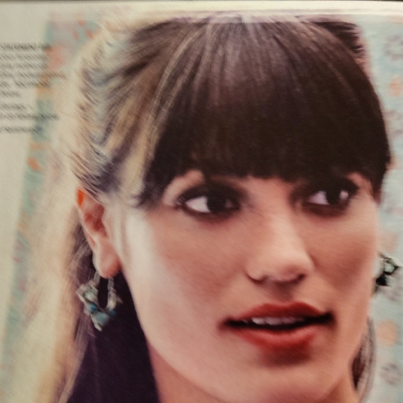 Chloe + Isabel Peacock Plumes Hoop Earrings - Picture 3 of 3